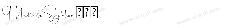 MaulindaSignature字体转换