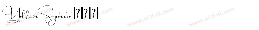 YellovaSignature字体转换