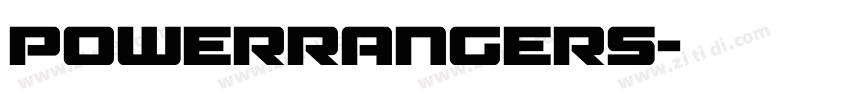 powerrangers字体转换