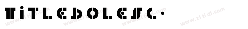 TitleBoleSC字体转换