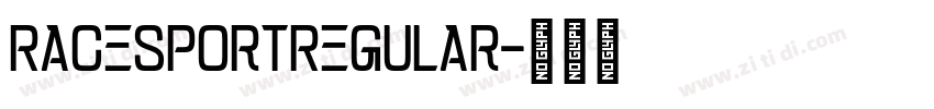 RaceSportRegular字体转换