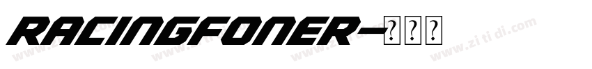 RacingFoner字体转换