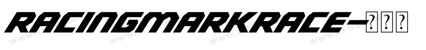 RacingMarkRace字体转换