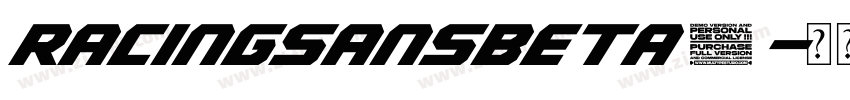 RacingSansBeta7字体转换