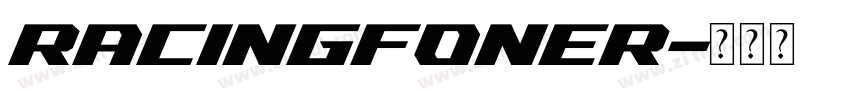 RacingFoner字体转换