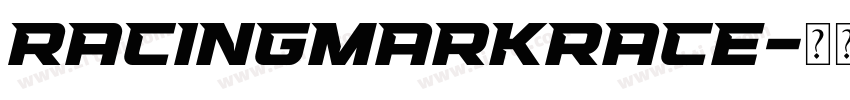 RacingMarkRace字体转换