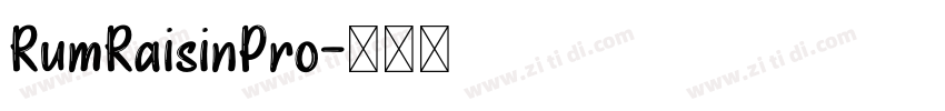 RumRaisinPro字体转换