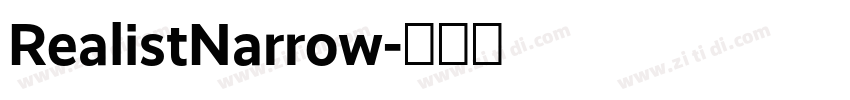 RealistNarrow字体转换
