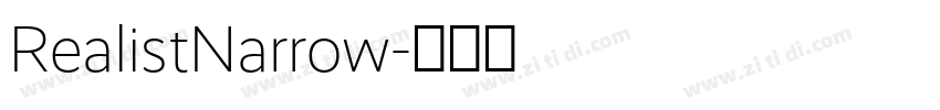 RealistNarrow字体转换