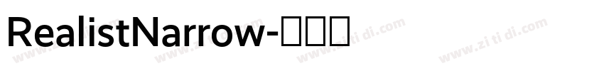RealistNarrow字体转换