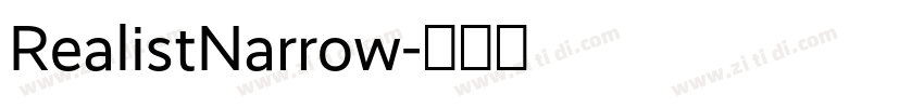 RealistNarrow字体转换