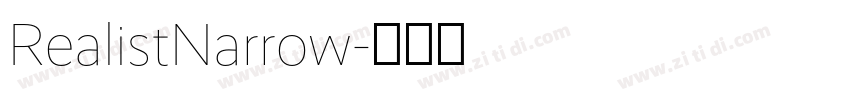 RealistNarrow字体转换