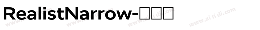 RealistNarrow字体转换