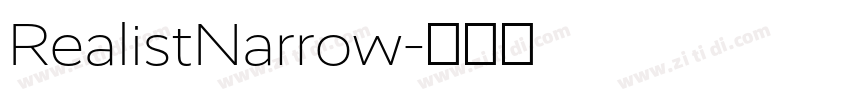 RealistNarrow字体转换