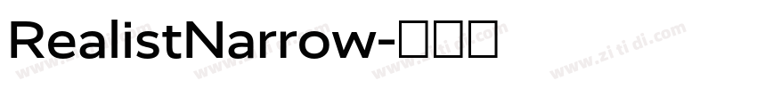 RealistNarrow字体转换