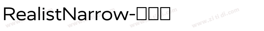 RealistNarrow字体转换
