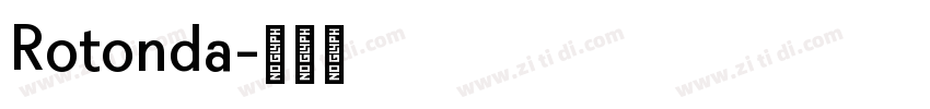 Rotonda字体转换 Rotonda字体转换