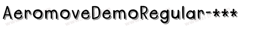 AeromoveDemoRegular字体转换