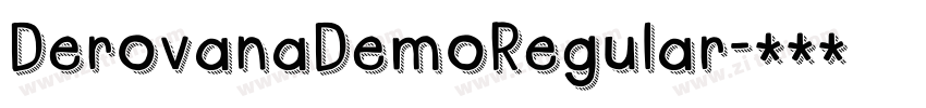 DerovanaDemoRegular字体转换