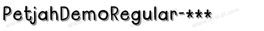 PetjahDemoRegular字体转换