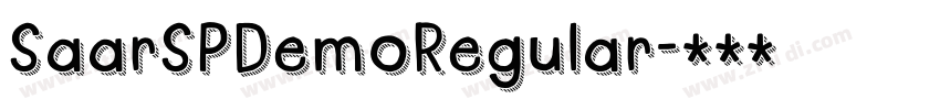 SaarSPDemoRegular字体转换
