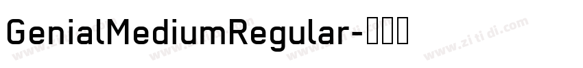 GenialMediumRegular字体转换