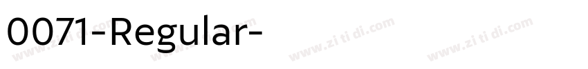 0071-Regular字体转换