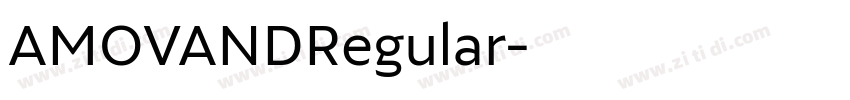 AMOVANDRegular字体转换