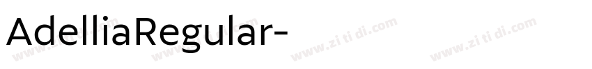 AdelliaRegular字体转换