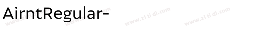 AirntRegular字体转换
