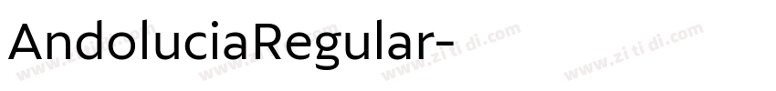 AndoluciaRegular字体转换 AndoluciaRegular字体转换