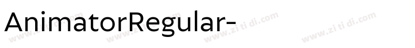 AnimatorRegular字体转换