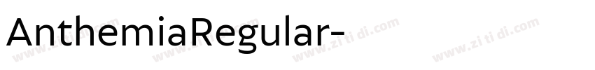 AnthemiaRegular字体转换