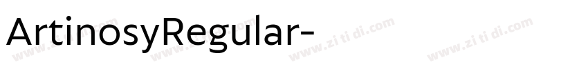 ArtinosyRegular字体转换 ArtinosyRegular字体转换