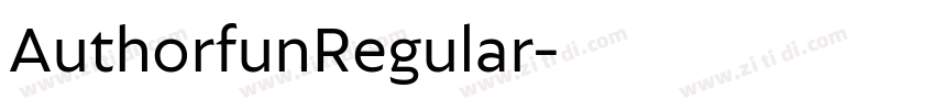 AuthorfunRegular字体转换