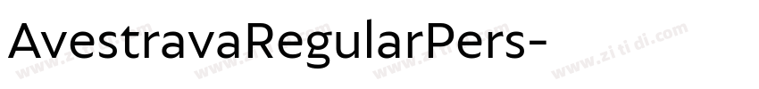 AvestravaRegularPers字体转换