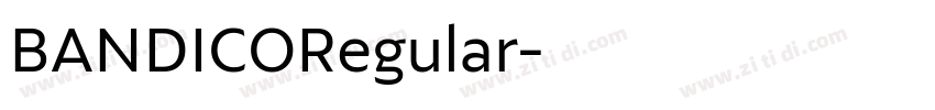 BANDICORegular字体转换