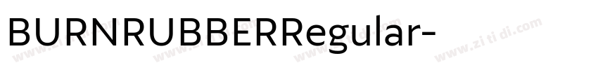 BURNRUBBERRegular字体转换