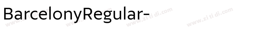 BarcelonyRegular字体转换