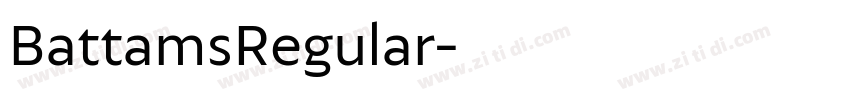 BattamsRegular字体转换