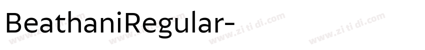 BeathaniRegular字体转换