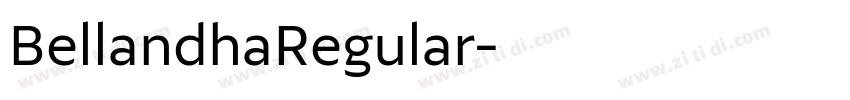 BellandhaRegular字体转换