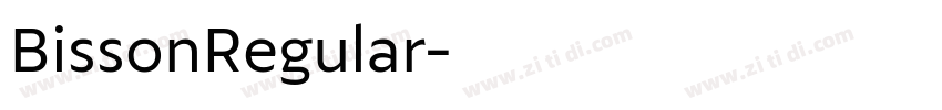 BissonRegular字体转换