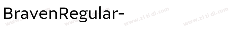 BravenRegular字体转换 BravenRegular字体转换