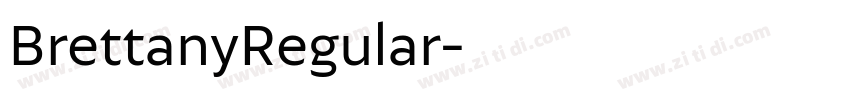 BrettanyRegular字体转换