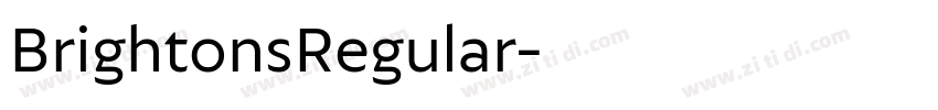 BrightonsRegular字体转换
