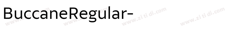 BuccaneRegular字体转换