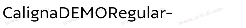CalignaDEMORegular字体转换