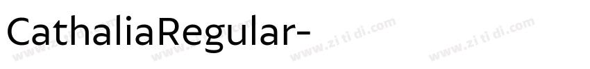 CathaliaRegular字体转换