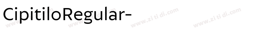 CipitiloRegular字体转换
